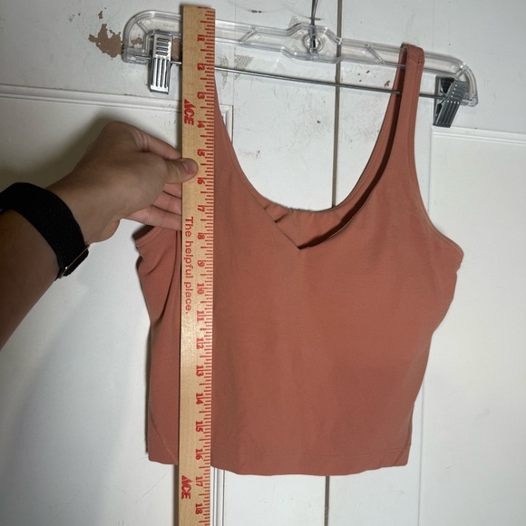Lululemon Align Tank in Rust Coral Size 4 Nulu Stretchy Comfy - Picture 4 of 10